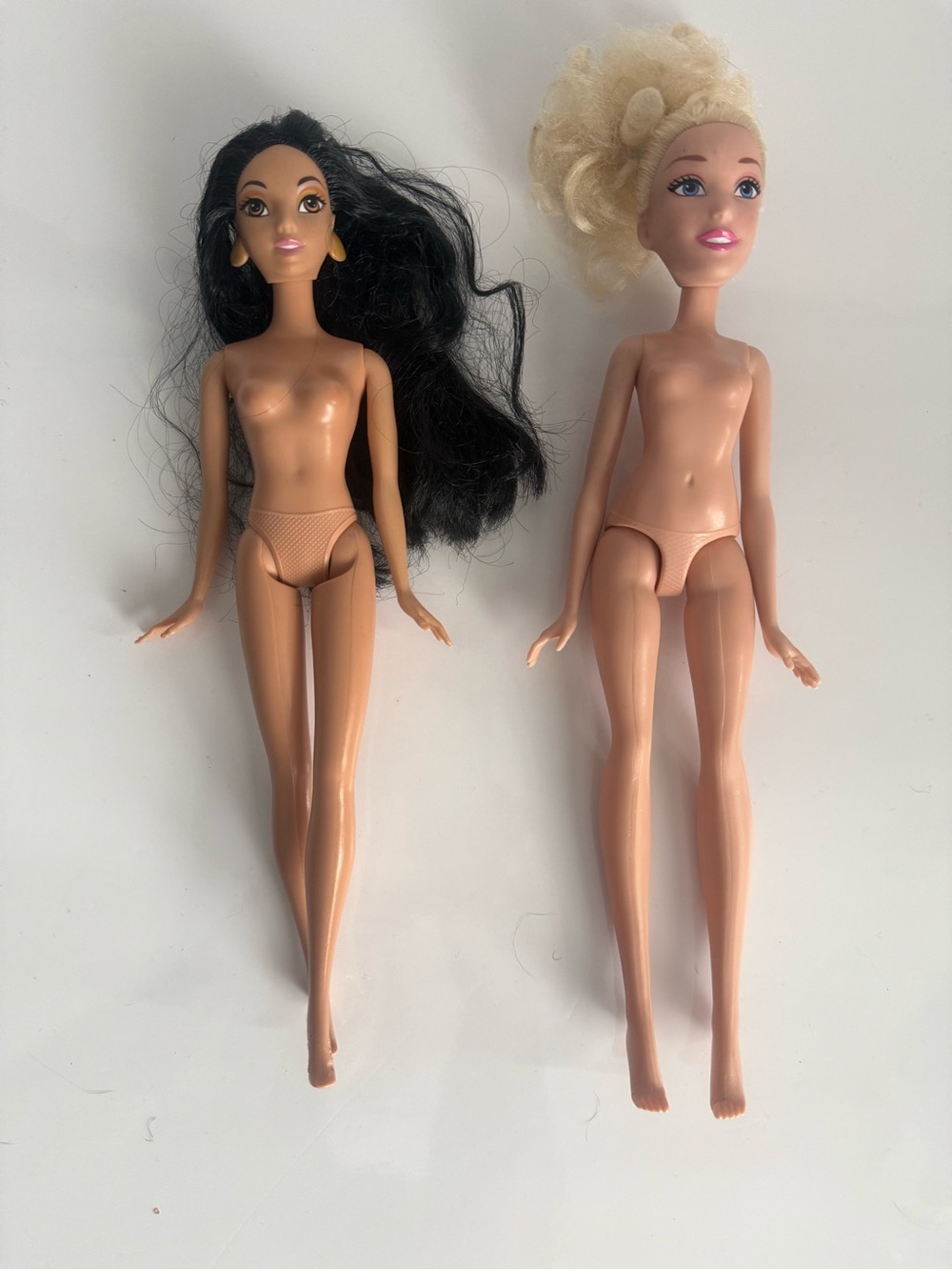 Vintage Disney Princess Jasmine And  2015 Princess Cinderella Dolls No Clothing